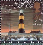 Lighthouses 20p Stamp (1998) St John's Point Lighthouse, County Down