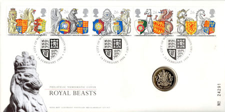 1998 Medal and Coin Covers from Collect GB Stamps