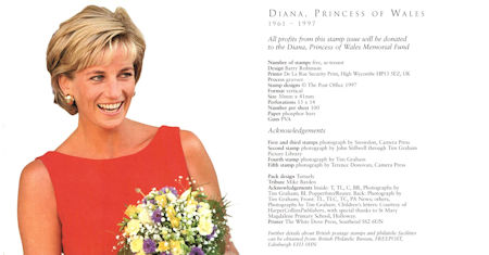 Diana, Princess of Wales Commemoration - (1998) Diana, Princess of Wales Commemoration