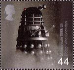 Entertainers Tale 44p Stamp (1999) Dalek from Dr Who (science-fiction series) ('Television')