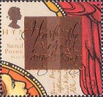 Christians Tale 19p Stamp (1999) 'Hark the herald angels sing', and Hymnbook (John Wesley)