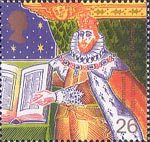 26p, King James I and Bible (Authorised Version of Bible) from Christians Tale (1999)