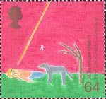 Christians Tale 64p Stamp (1999) Nativity ('First Christmas')
