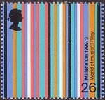 Artists Tale 26p Stamp (1999) World of Music (Bridget Riley)