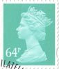 64p, Sea Green from Definitive (1999)