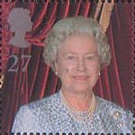 Queen Elizabeth the Queen Mother's 100th Birthday 27p Stamp (2000) Queen Elizabeth II