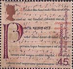 Millennium Projects (11th Series). 'Spirit and Faith' 45p Stamp (2000) 12th-century Latin Gradual (St. Patrick Centre, Downpatrick)