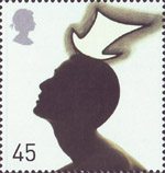 Fabulous Hats 45p Stamp (2001) Top Hat by Stephen Jones