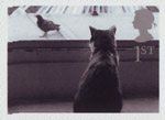 Cats and Dogs 1st Stamp (2001) Cat watching Bird