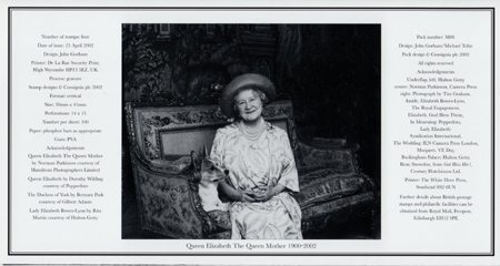 Reverse for Queen Elizabeth the Queen Mother Commemoration