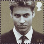 21st Birthday of Prince William of Wales 68p Stamp (2003) Prince William in September 2001 (Tim Graham)