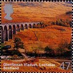 Scotland. A British Journey  47p Stamp (2003) Glenfinnan Viaduct, Lochaber