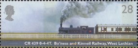 Classic Locomotives 28p Stamp (2004) CR Class 439, Bo'ness and Kinneil Railway, West Lothian