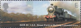 Classic Locomotives E Stamp (2004) GCR Class 8K, Leicestershire