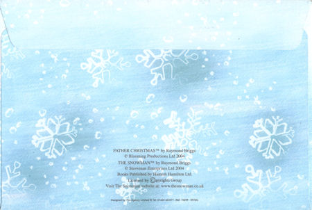 Reverse for Christmas 2004 Royal Mail and Isle of Man Post Joint Cover