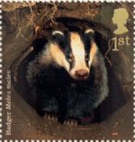 Woodland Animals 1st Stamp (2004) Badger