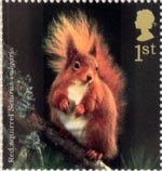 Woodland Animals 1st Stamp (2004) Red Squirrel