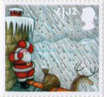 Christmas 2004 £1.12 Stamp (2004) Sheltering from Hailstorm behind Chimney