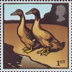 Farm Animals 1st Stamp (2005) Khaki Campbell Ducks