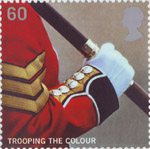Trooping the Colour 60p Stamp (2005) Welsh Guardsman, 1990s