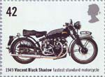 Motorcycles 42p Stamp (2005) Vincent Black Shadow, Fastest Standard Motorcycle (1949)