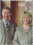 Royal Wedding - The Prince of Wales 68p Stamp (2005) Prince Charles and Camilla