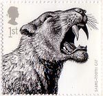 Ice Age Animals 1st Stamp (2006) Sabre-tooth tiger (Homotherium latidens)