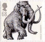 Ice Age Animals 68p Stamp (2006) Woolly Mammoth (Mammuthus primigenius)