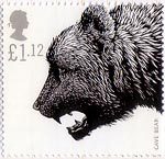 Ice Age Animals £1.12 Stamp (2006) Cave Bear (Ursus spelaus)