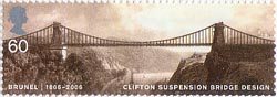 Brunel 60p Stamp (2006) Clifton Suspension Bridge