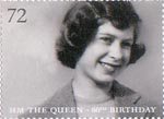 Her Majesty The Queen's 80th Birthday 72p Stamp (2006) 1940