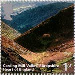 A British Journey - England 1st Stamp (2006) Carding Mill Valley, Shropshire, Heart of England