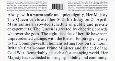 Her Majesty The Queen's 80th Birthday - (2006) Queen's 80th Birthday