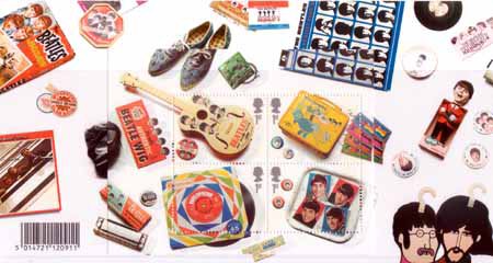The Beatles - (2007) Beatles Miniature Sheet Stockcard