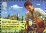 Scouts 48p Stamp (2007) Planting Trees