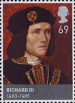 The Houses of Lancaster and York 69p Stamp (2008) Richard III (1483-85)
