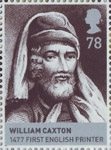 The Houses of Lancaster and York 78p Stamp (2008) William Caxton, 1477 First English Printer
