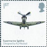 Design Classics 1st Stamp (2009) Supermarine Spitfire by R.J.Mitchell
