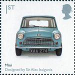 Design Classics 1st Stamp (2009) Mk 1 Austin Mini by Sir Alec Issigonis