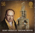 Pioneers of the Industrial Revolution 56p Stamp (2009) Henry Maudslay - Machine Making