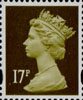 Definitives 17p Stamp (2009) Olive Green