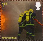 Fire and Rescue Service 1st Stamp (2009) Firefighting