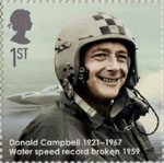 Eminent Britons 1st Stamp (2009) Donald Campbell 1921-1967