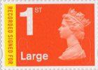 Recorded Signed For Definitives 1st Large Stamp (2009) First Class Large Recorded Signed For