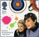 Girlguiding 81p Stamp (2010) Guides