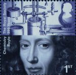The Royal Society 1st Stamp (2010) Robert Boyle, Chemistry