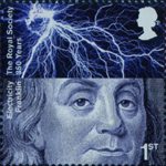 The Royal Society 1st Stamp (2010) Benjamin Franklin, Electricity