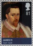 The House of Stewart 81p Stamp (2010) James VI (1567-1625)
