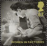 Britain Alone 67p Stamp (2010) Women in Factories