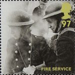 Britain Alone 97p Stamp (2010) Fire Service